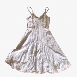Y2K 100% cotton white summer dress